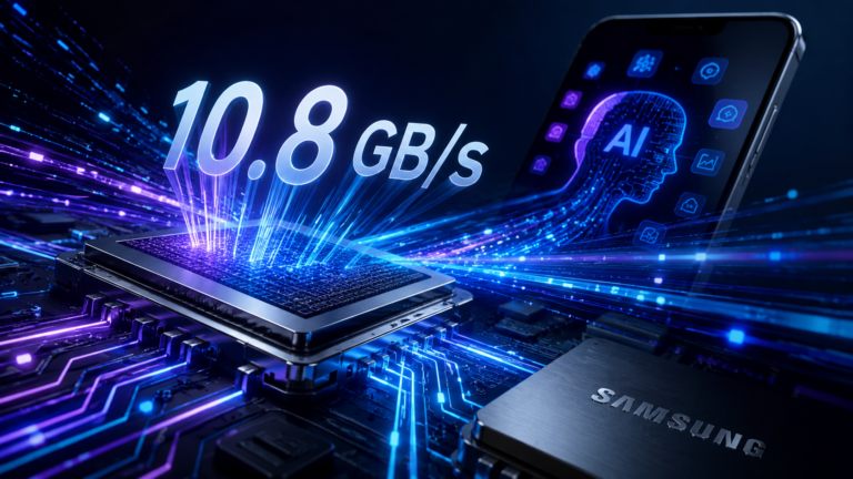 Samsung anuncia UFS 5.0: memória de smartphones com dobro da velocidade (e 40% menos bateria)